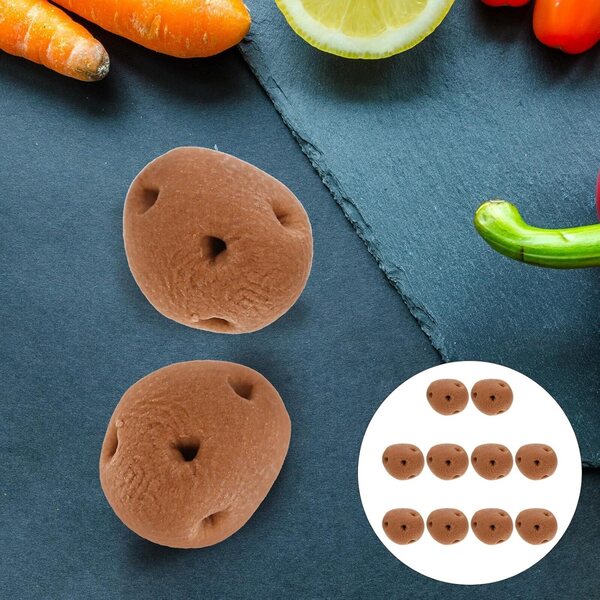 BESPORTBLE Mini Patate 10 pezzi in Resina Decorazioni Realistiche per Casa delle Bambole