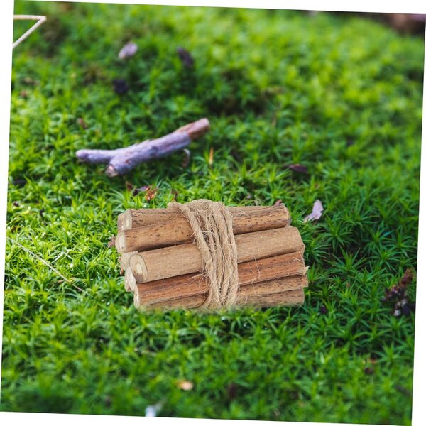 4 Miniature Pile di Legna in Legno per Casa delle Bambole e Decorazioni DIY Inverno
