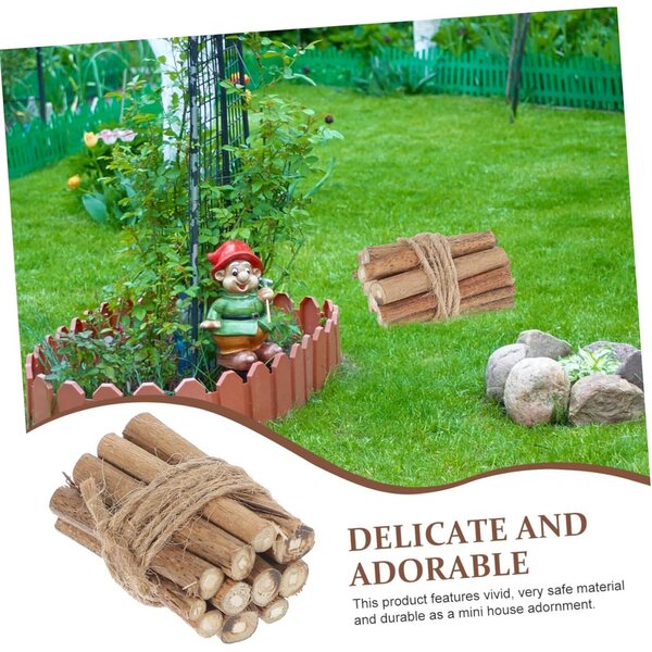 4 Miniature Pile di Legna in Legno per Casa delle Bambole e Decorazioni DIY Inverno