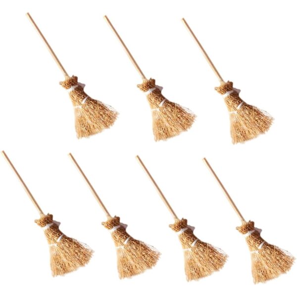 Set di 7 mini scope decorative in legno per case in miniatura e scene fai-da-te