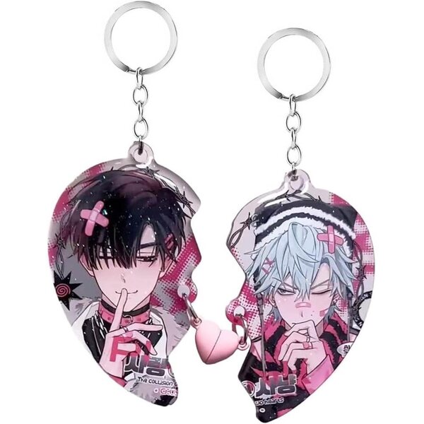 Set mit 2 Schlüsselanhängern „Alien Stages“ und „Ivan“ aus Acryl – Mignon Anime-Zubehör