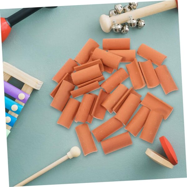 Toyvian 60 Miniature Tuiles in Argilla Realistiche per Case di Bambole e Progetti DIY
