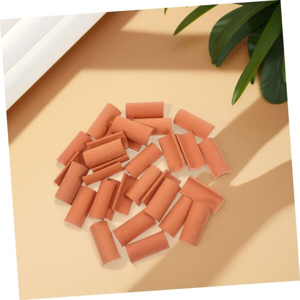 Toyvian 60 Miniature Tuiles in Argilla Realistiche per Case di Bambole e Progetti DIY