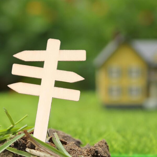 6 Pannelli Miniatura in Legno per Giardino, Segnali Decorativi 7x4,6 cm