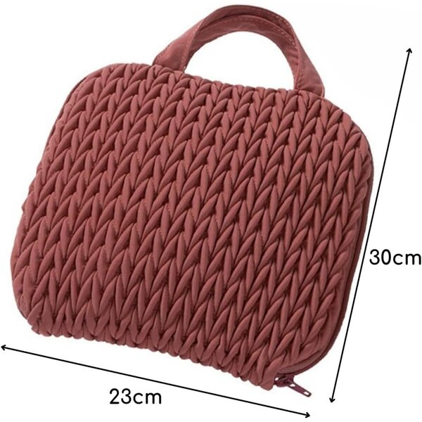 Borsa per pannolini per bambole Howa Grace con kit di accessori completo in rosso mattone