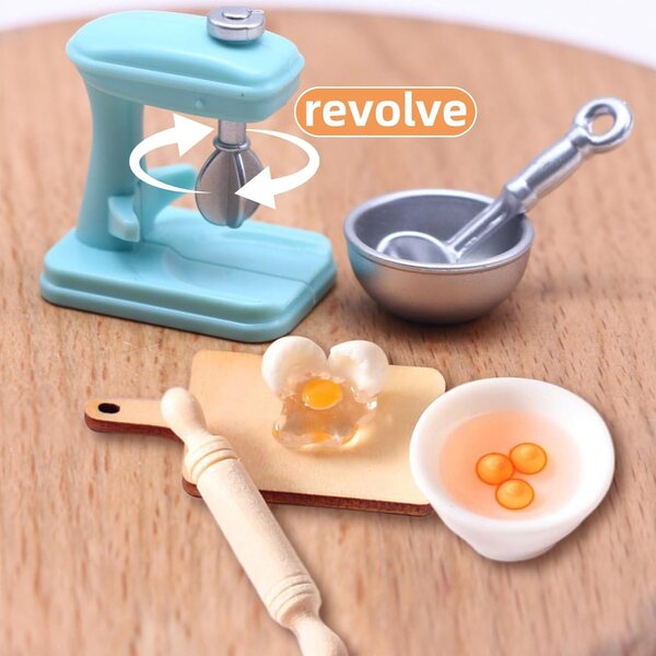 Accessori miniatura cucina per casa delle bambole 1:12 Kit dolci natalizi lutin YSYZM