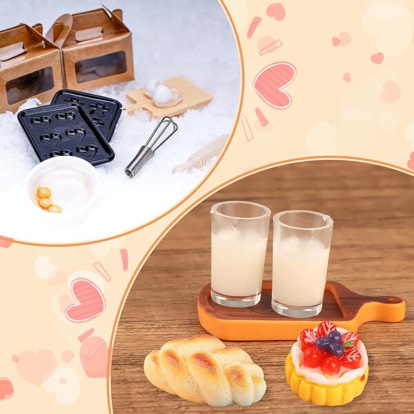 Accessori miniatura cucina per casa delle bambole 1:12 Kit dolci natalizi lutin YSYZM
