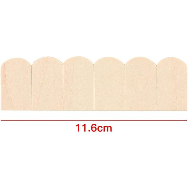 Set 12 Mini Tegole in Legno per Casa delle Bambole 1/12 - Accessori Decorativi Vintage