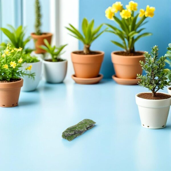 Kit 10 Kunststeine aus silbergrauem Holz für Dioramen und Landschaftsminiaturen