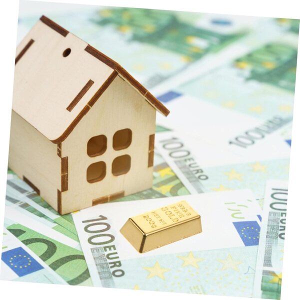 Set 10 Mini Lingotti Dorati per Casa delle Bambole e Decorazione Paesaggio Miniatura