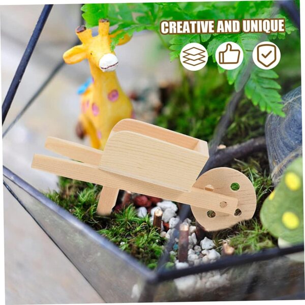 Mini dekorative Holzrouetten für Puppenhäuser und Miniaturgärten