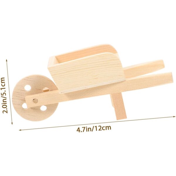 Mini dekorative Holzrouetten für Puppenhäuser und Miniaturgärten