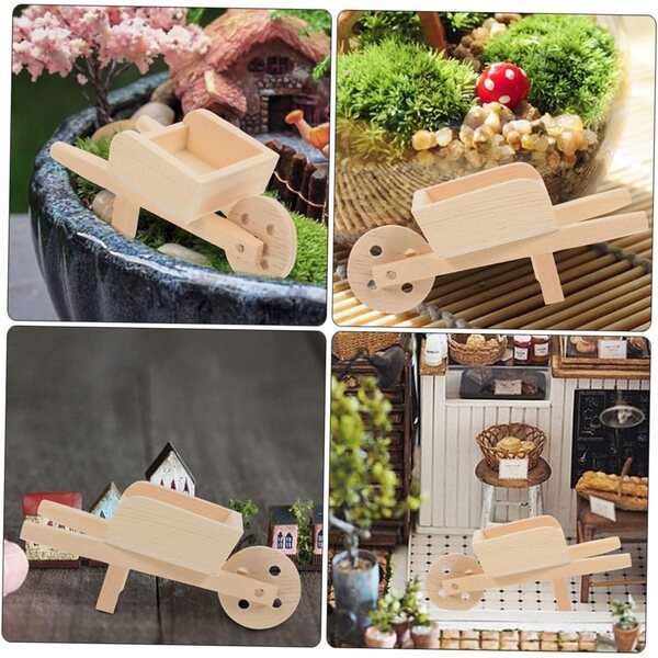 Mini dekorative Holzrouetten für Puppenhäuser und Miniaturgärten