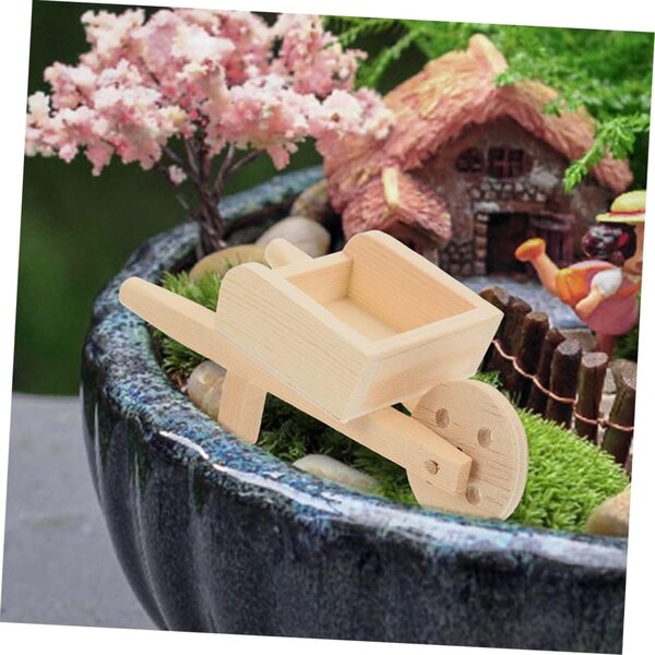 Mini dekorative Holzrouetten für Puppenhäuser und Miniaturgärten