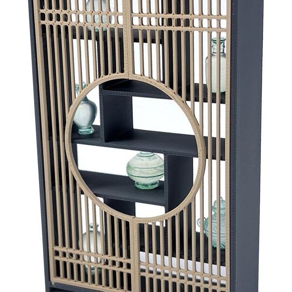Chinesisches Miniatur-Vitrine-Modell im Maßstab 1:12 für Puppenhaus