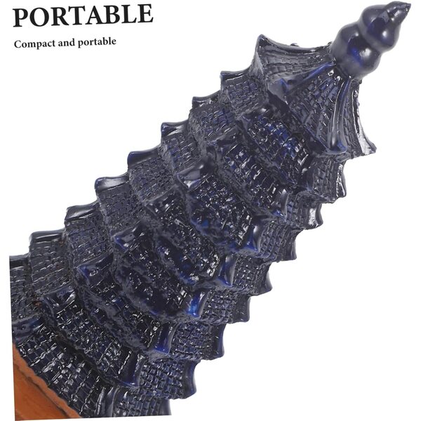 Modello di Pagoda Blu in Resina per Decorazione Rustica da Tavolo e Giardino