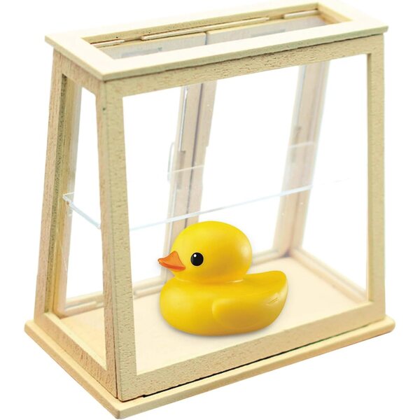 Puppenhaus-Miniatur-Backform, transparent, 4 x 7,5 x 7 cm, aus Holz und Acryl