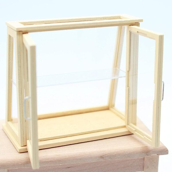 Puppenhaus-Miniatur-Backform, transparent, 4 x 7,5 x 7 cm, aus Holz und Acryl