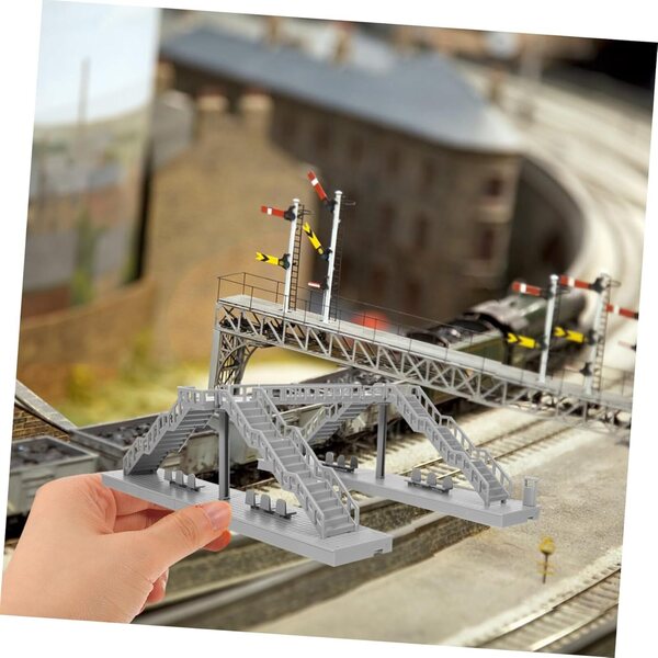 IMIKEYA Modello fai-da-te Decorazione Ferroviaria Miniatura in ABS Realistico