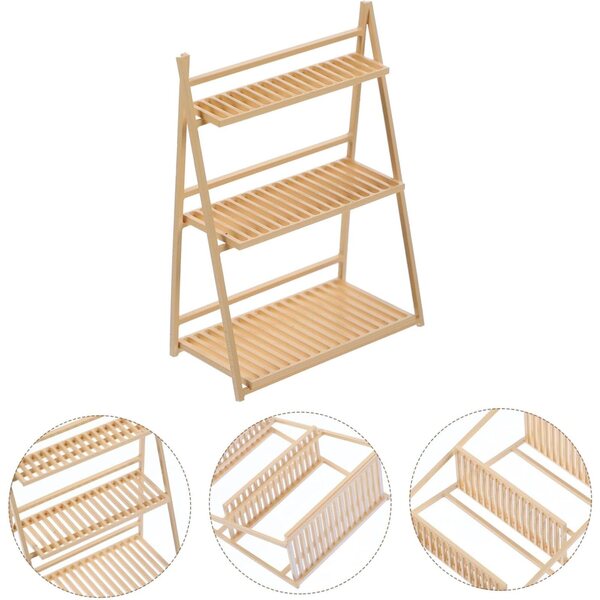 Support Fiori Miniatura in ABS per Casa delle Bambole - Porta Vaso Miniatura Kaki