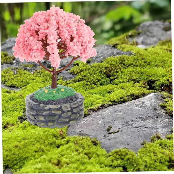 VICASKY Set mit 10 Miniatur-Baumbasen aus Kunststoff für Dioramen und kreative Projekte