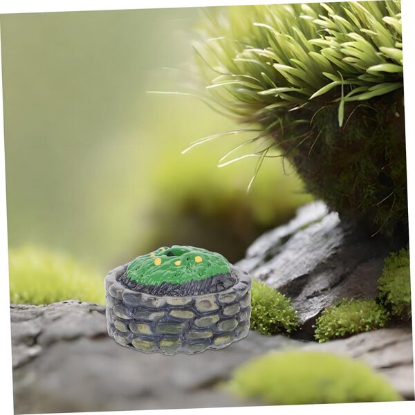 VICASKY Set mit 10 Miniatur-Baumbasen aus Kunststoff für Dioramen und kreative Projekte