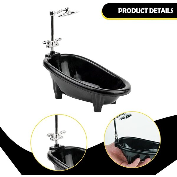 Mini-Badewanne für Puppenhaus KiBcsLic, dekoratives Accessoire und Rollenspiel