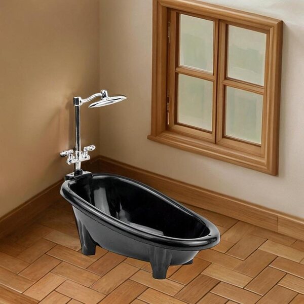 Mini-Badewanne für Puppenhaus KiBcsLic, dekoratives Accessoire und Rollenspiel