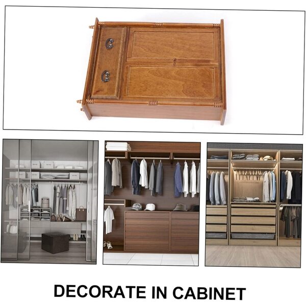 Mini Armoire in Legno POPETPOP per Casa delle Bambole, Accessorio Decorativo Realistico