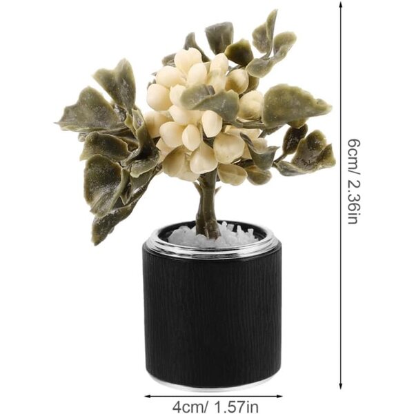 Mini Bonsaï Decorativo per Casa delle Bambole, Pianta in Vaso Realistica 6x4 cm