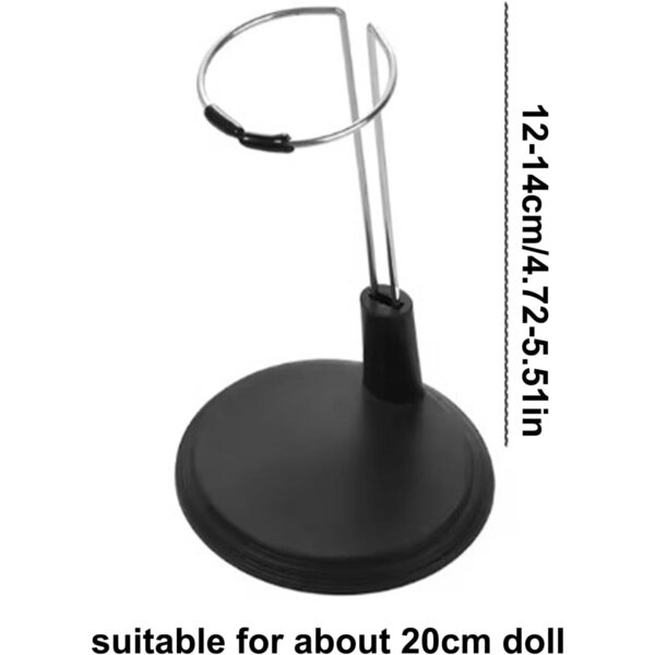 Supporto stabile antiscivolo per bambole in acciaio e ABS 12-14 cm