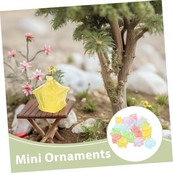 ABOOFAN 20 leuchtende Miniaturen aus Harz für die Garten- und Puppenhausdekoration