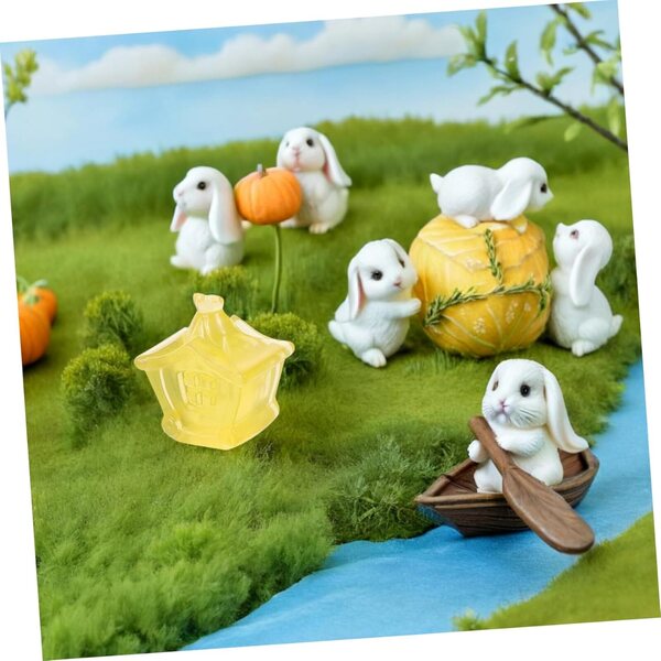 ABOOFAN 20 leuchtende Miniaturen aus Harz für die Garten- und Puppenhausdekoration