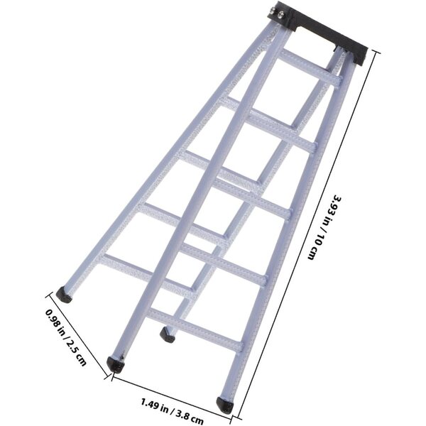 Scala a Pioli Miniatura per Casa delle Bambole 1:12 Accessorio Decorativo Plastica