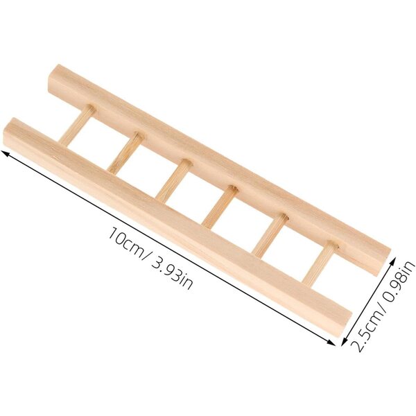 Mini Scala in Legno per Casa delle Bambole 4 Pezzi - Accessorio Miniatura Realistico