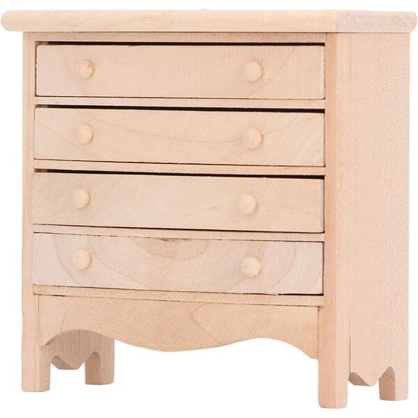 Armadio Miniatura in Legno con Cassetti per Casa delle Bambole Scala 1:12 Picysa