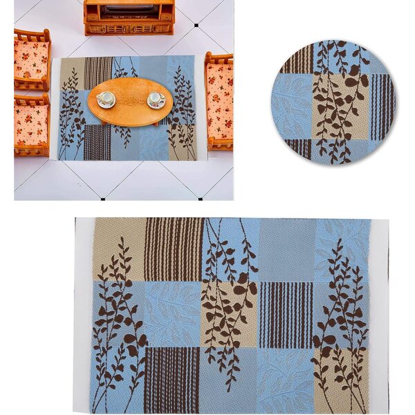 Tappeto in miniatura 1:12 Picysa in filo di rayon per casa delle bambole, design elegante