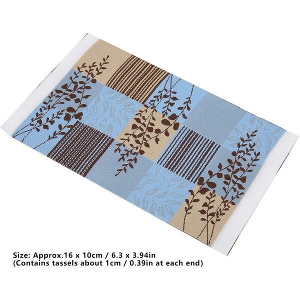 Tappeto in miniatura 1:12 Picysa in filo di rayon per casa delle bambole, design elegante