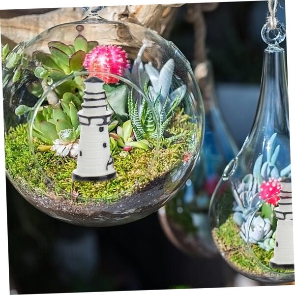 IMIKEYA Mini Phares in Resina 20 Pezzi Decorazioni Artigianali per Casa e Ufficio
