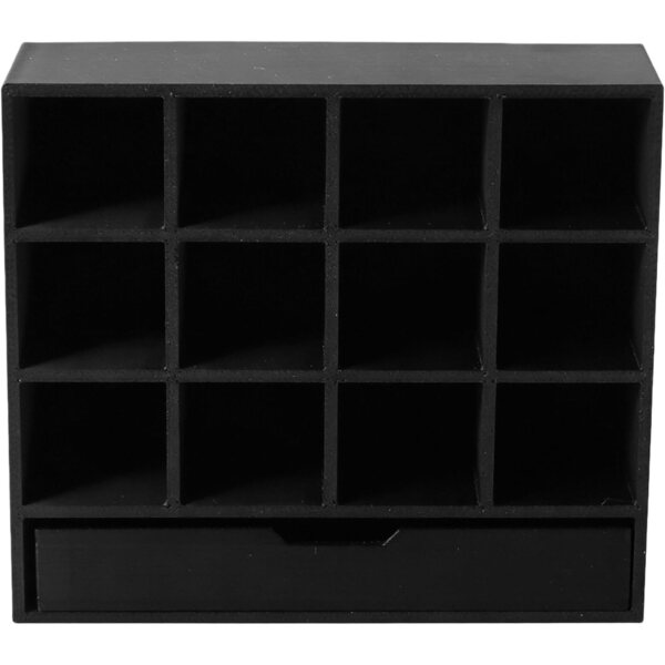 Libreria casa delle bambole con 12 griglie, organizer miniatura versatile e decorativo