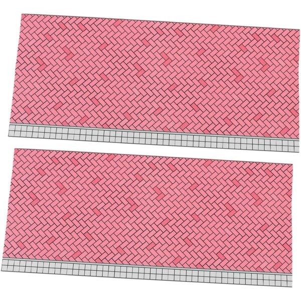 Mini pavimenti decorativi in plastica ABS per mini casa 29,5x12,5 cm - Abaodam