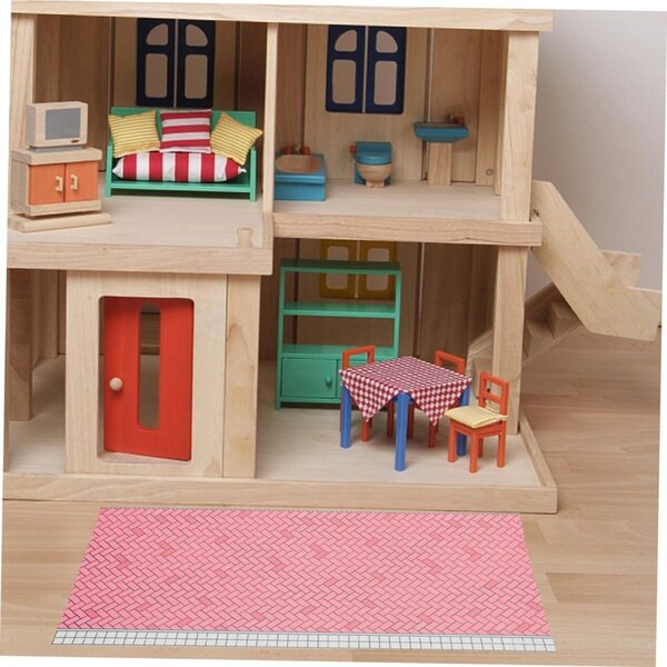 Mini-Dekorboden aus ABS-Kunststoff für Mini-Haus, 29,5 x 12,5 cm – Abaodam