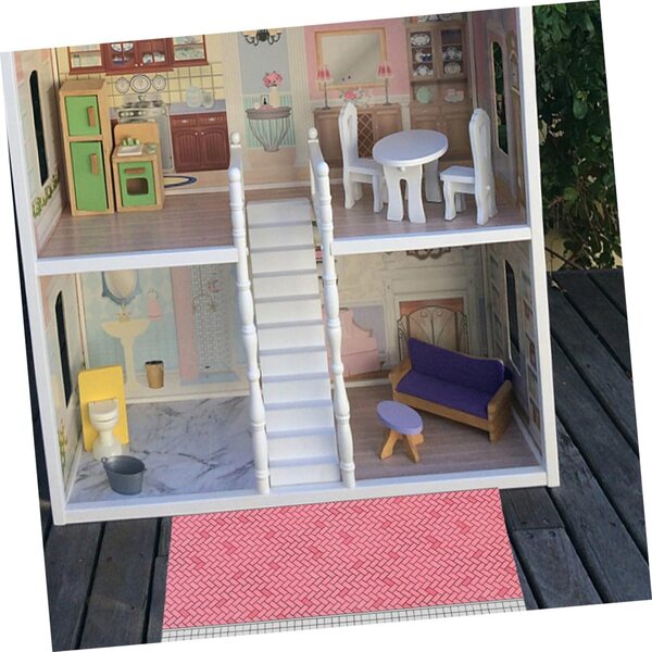 Mini-Dekorboden aus ABS-Kunststoff für Mini-Haus, 29,5 x 12,5 cm – Abaodam