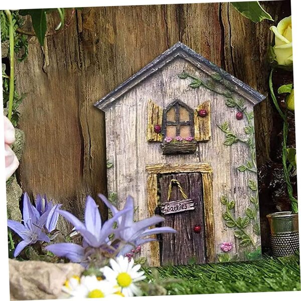 Set mit 6 Miniatur-Holztüren für den Feengarten – realistische und langlebige Dekorationen