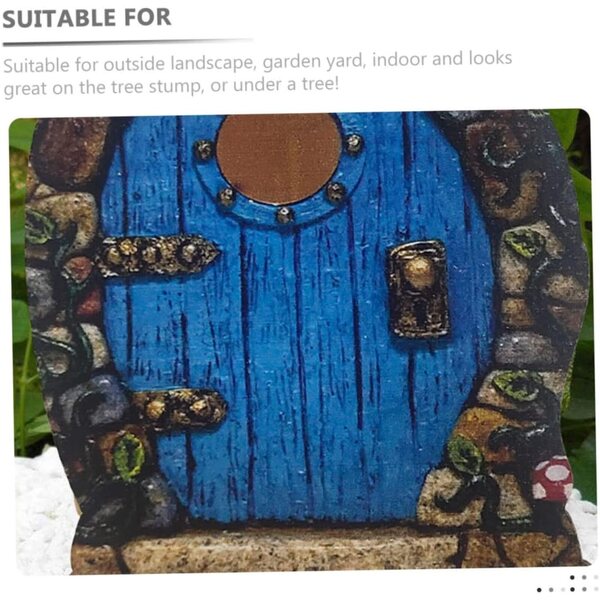 Set mit 6 Miniatur-Holztüren für den Feengarten – realistische und langlebige Dekorationen