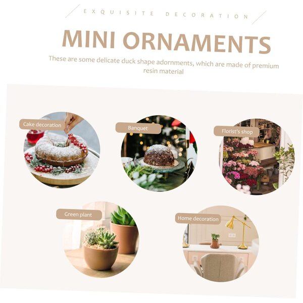 IMIKEYA 100 Mini Anatre in Resina Luminosa per la Decorazione della Casa e del Giardino