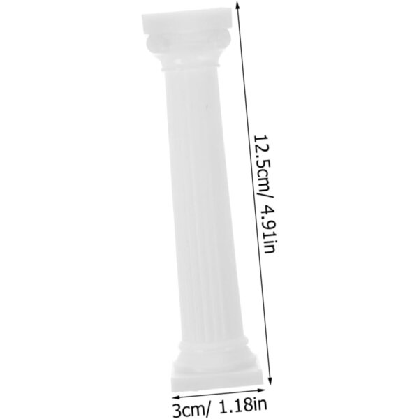 IMIKEYA 12 Mini Colonne Romane Decorative in Plastica per Foto e Decorazioni