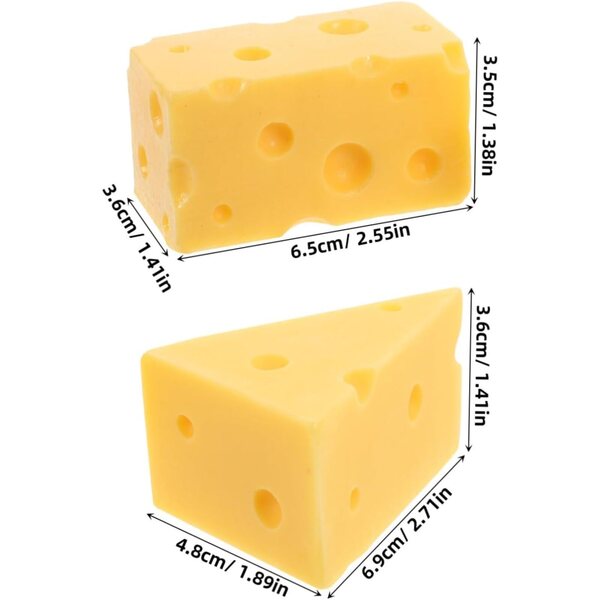 Modelli di Formaggio in Resina IMIKEYA 2 Pezzi per Decorazioni e Giochi Creativi