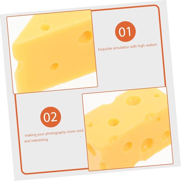 Modelli di Formaggio in Resina IMIKEYA 2 Pezzi per Decorazioni e Giochi Creativi