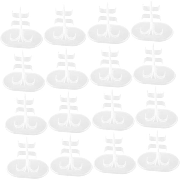 IMIKEYA Set 30 Supporti per Bambole e Figurine in Plastica Basi Compatibili e Stabili